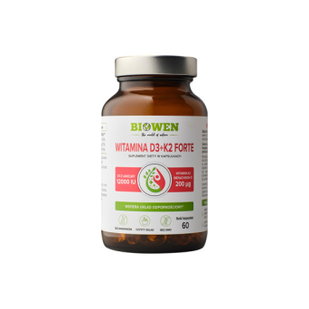 Witamina D3+ K2 forte, 12000iu  - 60 kaps.
