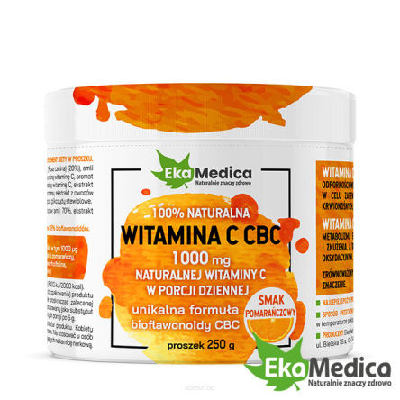 Witamina C CBC pomarańczowa - 250g