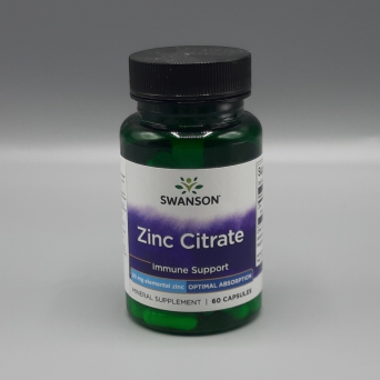 Cynk, cytrynian 50mg - 60 kaps.