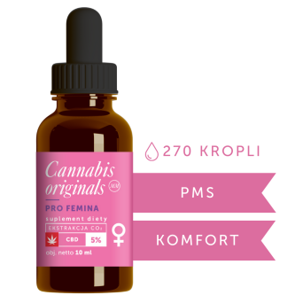 Olejek CBD z ziołami  PRO FEMINA - 10ml