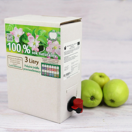 sok ekologiczny - jabłko-aronia - 3l