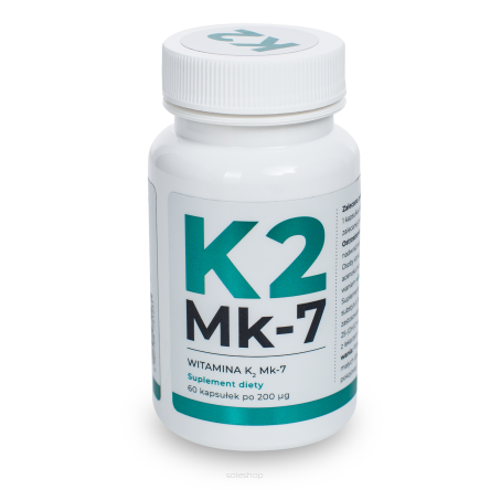 Witamina K2 mk7 200 mcg - 60 kaps.