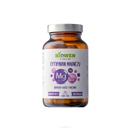 Cytrynian magnezu z B6 - 100 kaps.