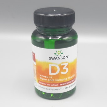 Witamina D3 5000 IU - 250 kaps.
