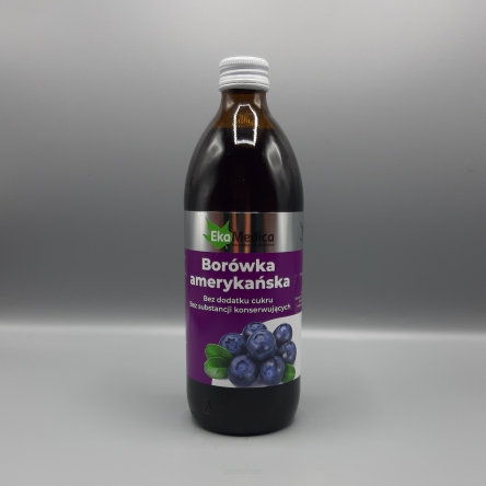 Sok Borówka amerykańska - 0,5 l.