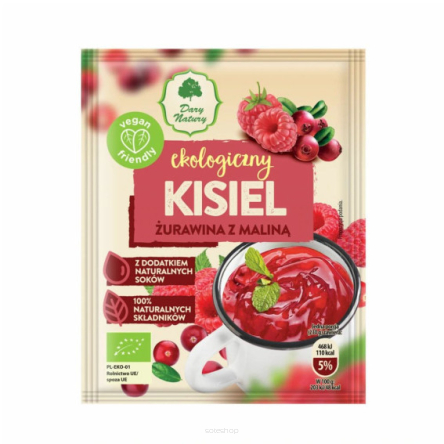 KISIEL instant - bezglutenowy - żurawina z maliną -  30g